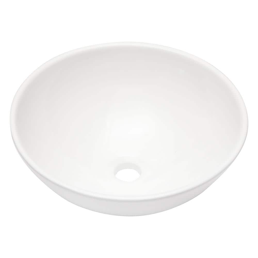 16 in. Round Vessel Bathroom Sink in White Ceramic price history on PriceWatchPro
