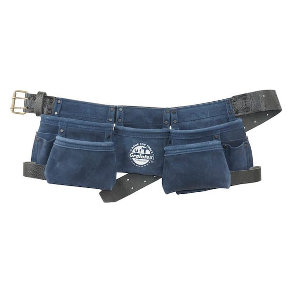 9-Pocket Children Tool Apron in Suede Leather