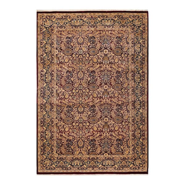 Solo Rugs Mogul One-of-a-Kind Traditional Burgundy 6 ft. 2 in. x 9 ft. Oriental Area Rug