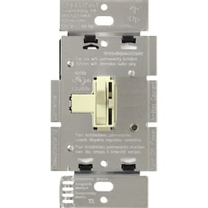 Toggler Dimmer Switch for Incandescent and Halogen Bulbs, 1000-Watt, Single-Pole or 3-Way, Almond (AY-103P-AL)