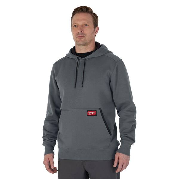 Milwaukee Men's Medium Gray Midweight Cotton/Polyester Long-Sleeve