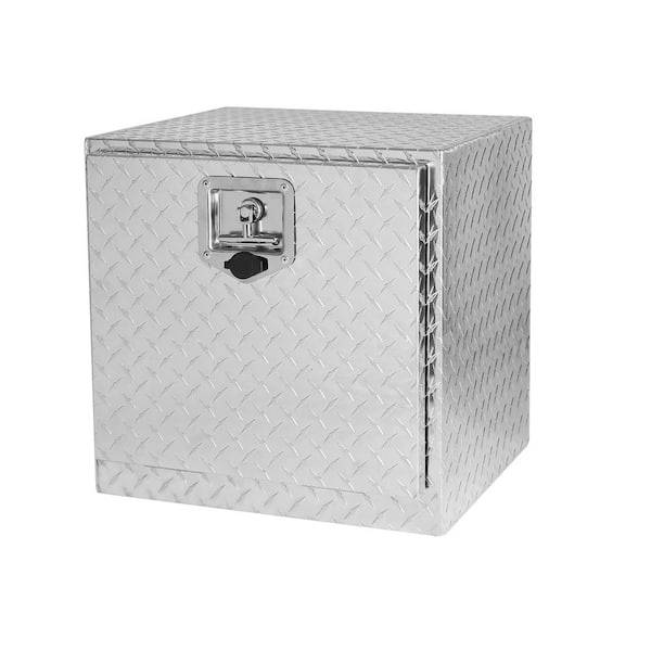 PARASOLAR 24 Gal. Aluminum Deck Box, Tool Box with T-Handle Lock and Keys