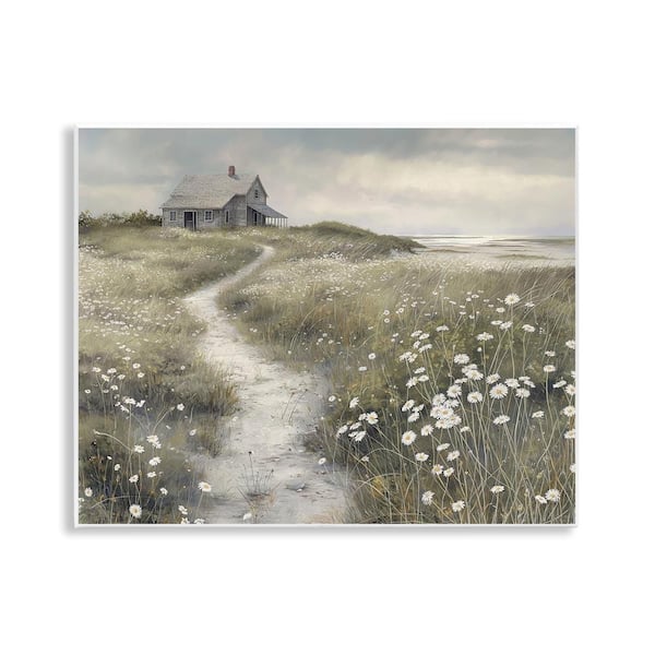 Stupell Industries Path To Coastal Cottage by Imagine It Images Unframed Nature Graphic Art Print 11 in. x 14 in.