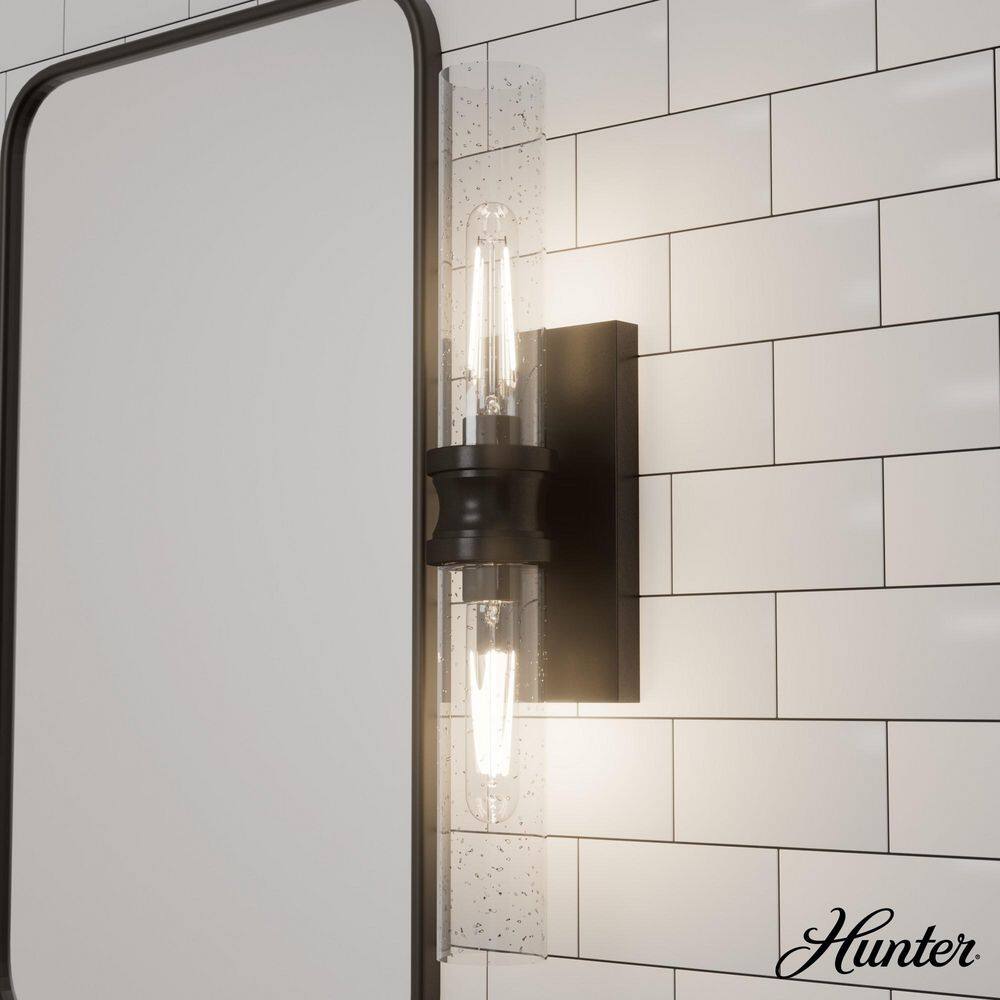 Lenlock 22 in. 2-Light Noble Bronze Vanity Light with Clear Seeded Glass Shades price history on PriceWatchPro