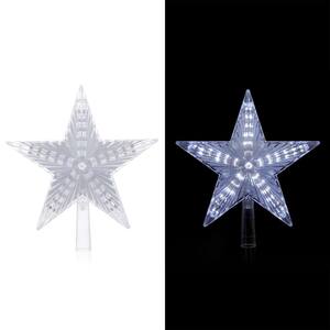 Flashing Star Tree Topper with Cool White LED Lights