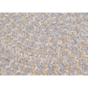 Cicero Gray 2 ft. x 4 ft. Oval Braided Area Rug