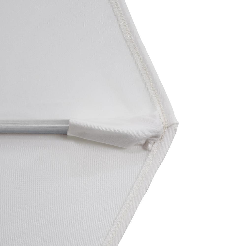 7.5' Lemon Olefin Patio Umbrella with Silver Aluminum Frame