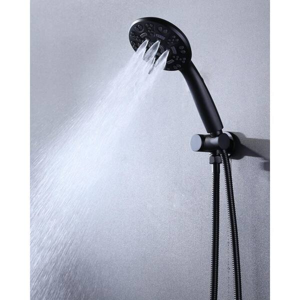 1-Spray 7.68 in. Single Wall Mount Fixed Rain Shower Head in Blue 1-Spray 7.68 in. Single Wall Mount Fixed Rain Shower Head in Blue