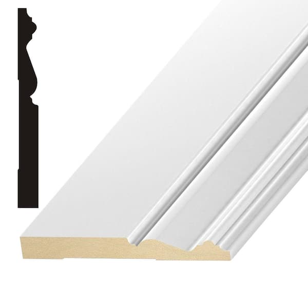 Kelleher Monterey 9/16 in. x 5-1/4 in. MDF Base Moulding