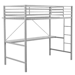 Gray Twin Loft Bed