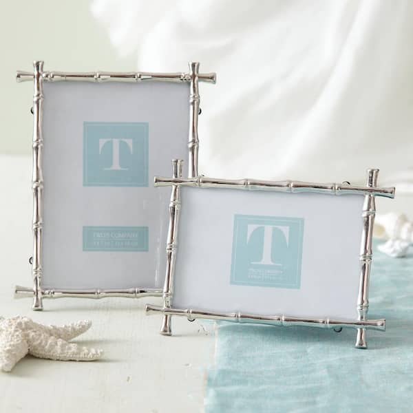 Two's Company Set of 2 Bamboo Photo Frames
