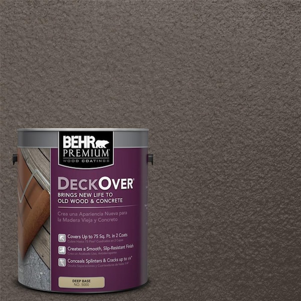 BEHR Premium DeckOver 1 gal. #SC-103 Coffee Solid Color Exterior Wood and Concrete Coating