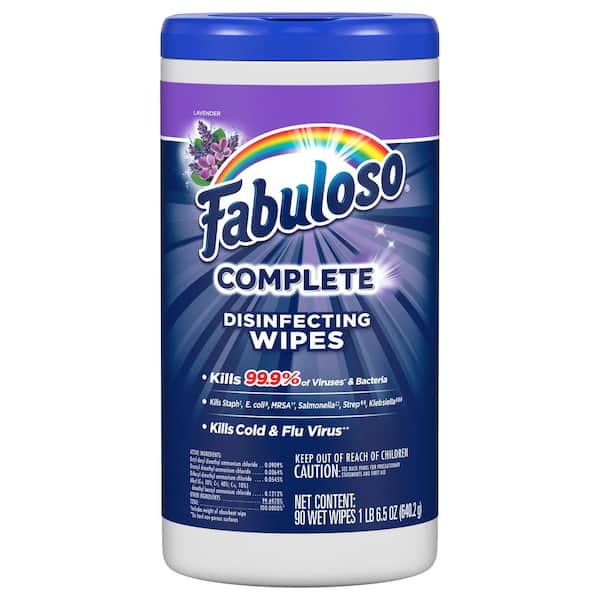 Fabuloso 90-Count Lavender Complete Disinfecting Wipes