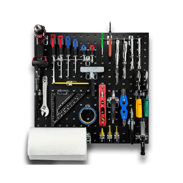 Triton Products LocBoard 24 in. H x 24 in. W Steel Pegboard in