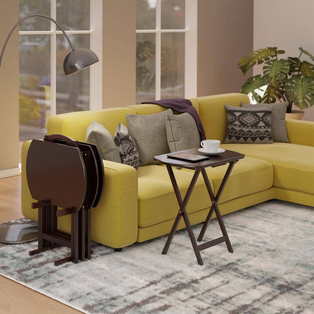 Corbett Oversize Walnut 5-piece Snack Table - thumbnail 9