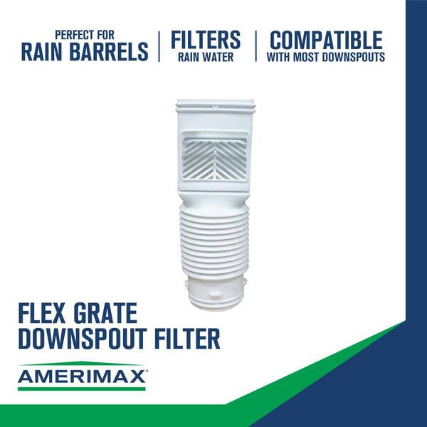 Details about   Flex Grate White Downspout Filter 
