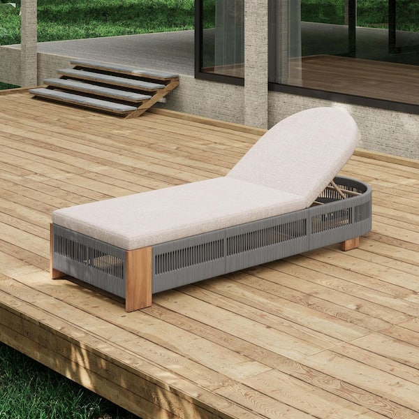 Solid Wood - Outdoor Chaise Lounges - The Home Depot