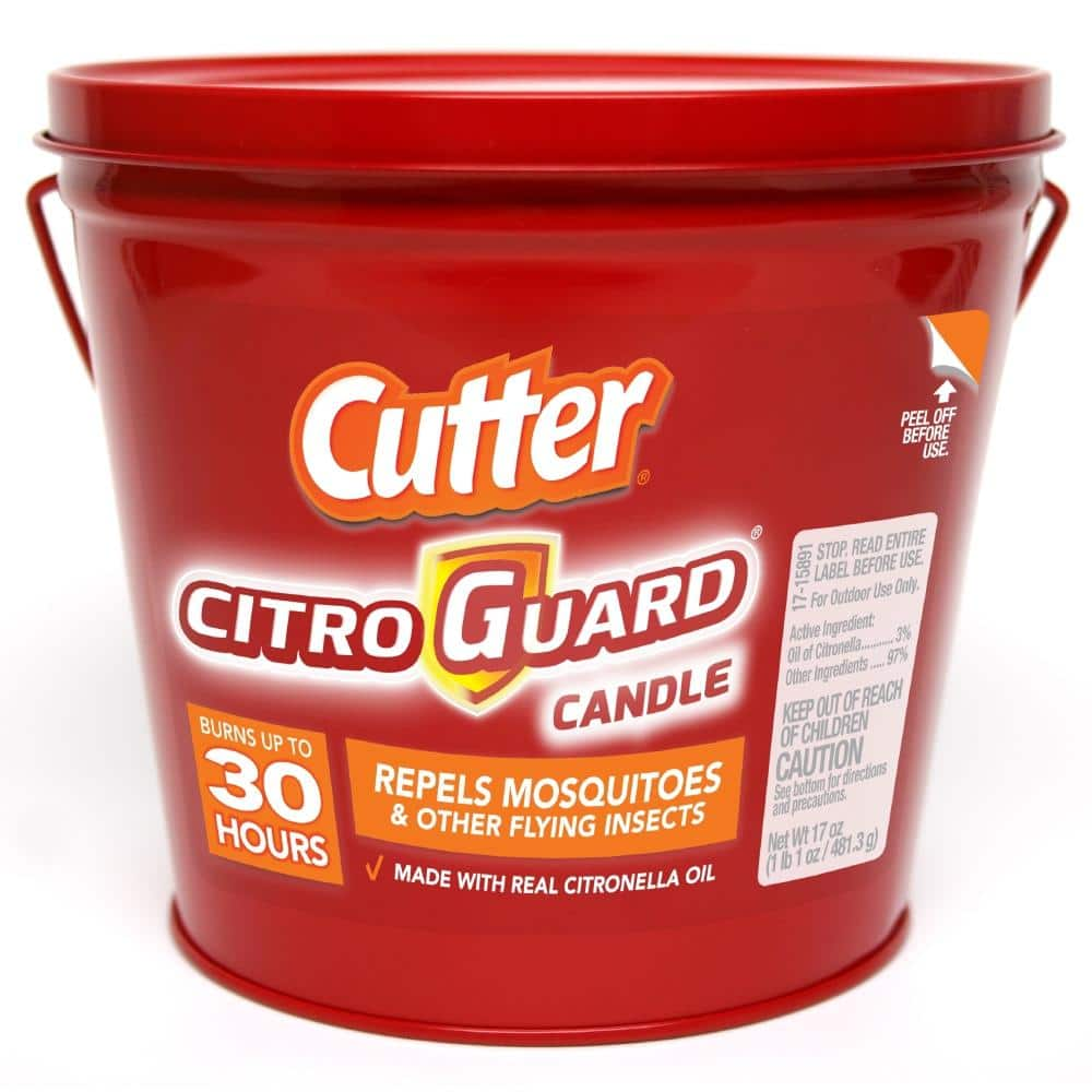 Cutter Citro Guard 17 oz. Candle in Brilliant Red HG65979 The Home Depot