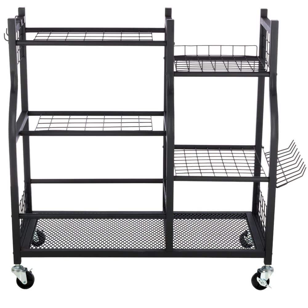 havefungarage productsML MULTI STAND セット Pure Garden 3-Tier Black Steel Garage Garden Tool Organizer with