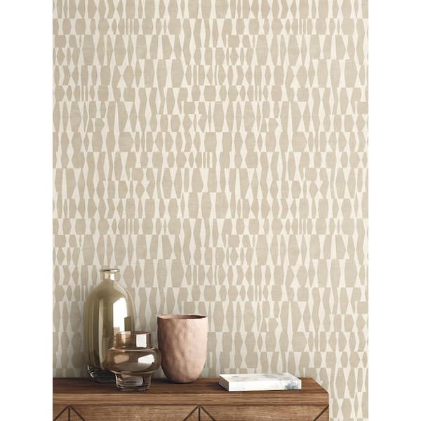 30.75 sq. ft. Soft Terrain The Ariel Vinyl Peel and Stick Wallpaper Roll