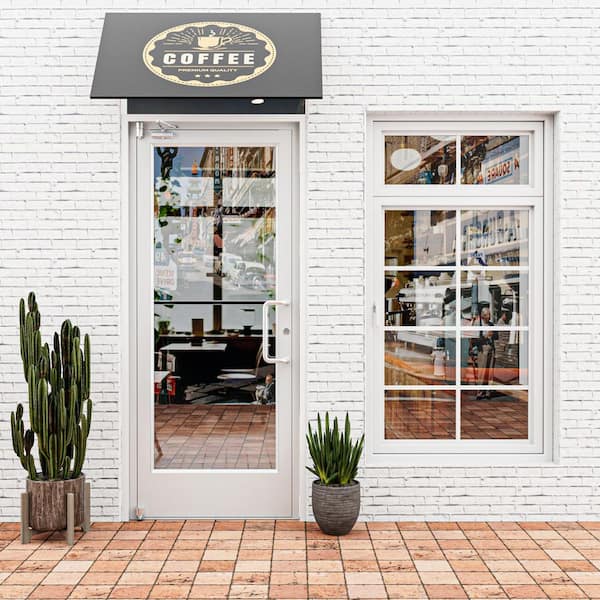 36 in. x 84 in. Right-Hand/Outswing Silver Anodized Aluminum Prehung Commercial Door