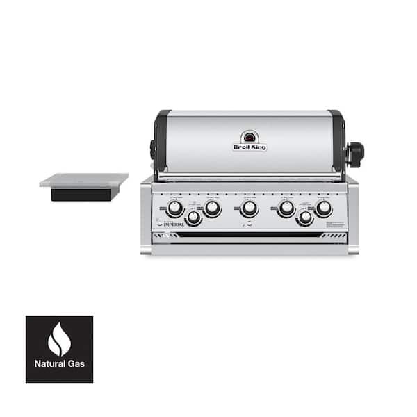 Imperial S 590 5-Burner Built-In Natural Gas Grill Head with Side Burner and Rear Rotisserie Burner
