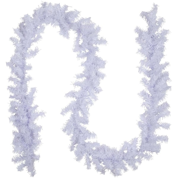 100 ft. x 8 in. Commercial White Canadian Pine Artificial Christmas Garland-Unlit