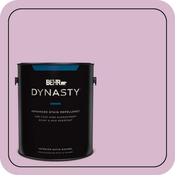 BEHR DYNASTY 1 gal. #680D-4 Velvet Slipper Satin Enamel Interior Stain-Blocking Paint & Primer