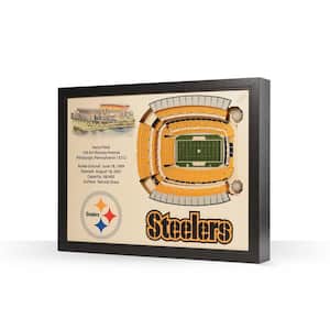 NFL Pittsburgh Steelers 25 Layer Stadiumviews 3D Wooden Wall Art