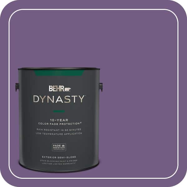 BEHR DYNASTY 1 gal. #650B-7 Mystical Purple Semi-Gloss Exterior Stain-Blocking Paint & Primer