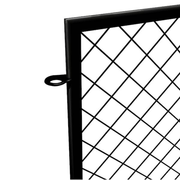 Vigoro 37.3 in. H x 51 in. W Metal Diamond Mesh Garden Fence Panel