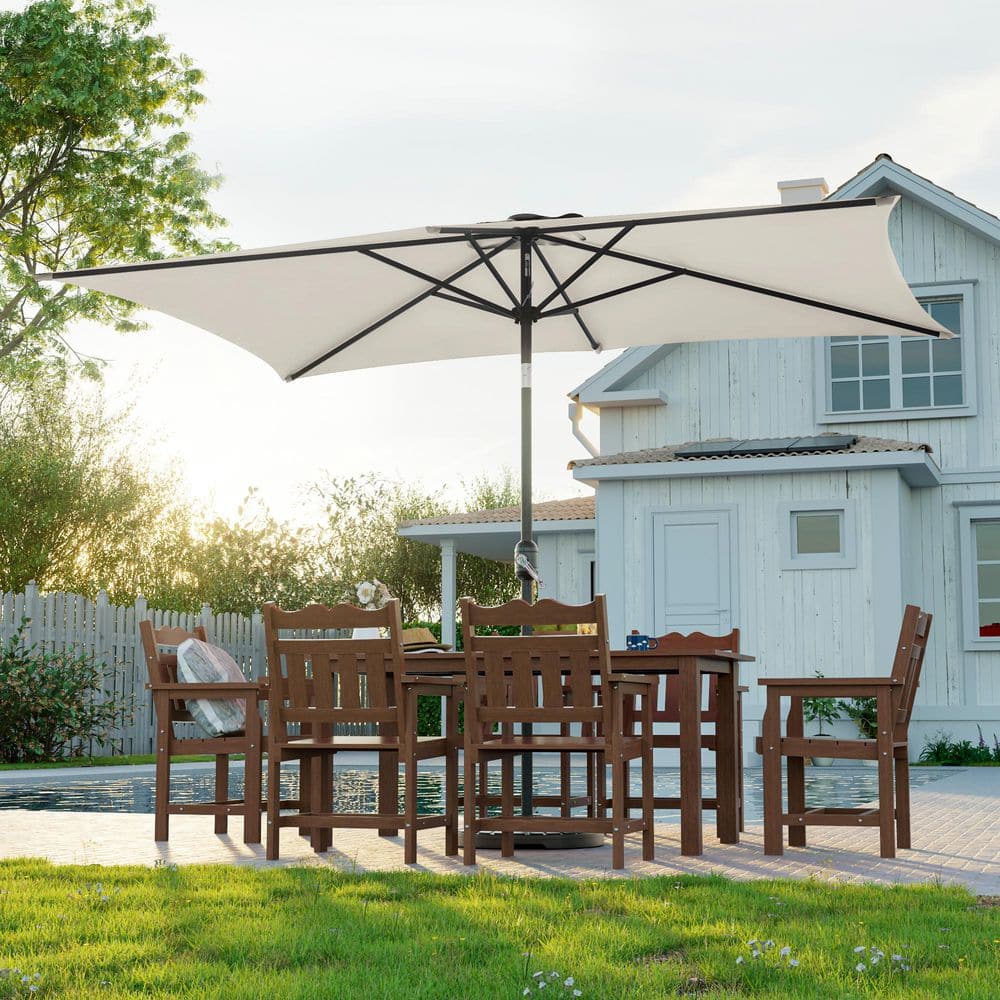 grand patio thun hanging umbrella 10x13 ft Patio with Base, Acrylic Outdoor Cantilever Aluminum Umbrella, 5-Year-Non-Fading Rectangular Offset Umbrella with Cover lasting used and is BRANDS: Dakine Luggage & Bags REI Co-op Cycles ADV Color:PASTEL GREEN