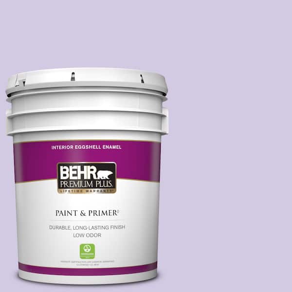 BEHR PREMIUM PLUS 5 gal. #650C-3 Light Mulberry Eggshell Enamel Low Odor Interior Paint & Primer
