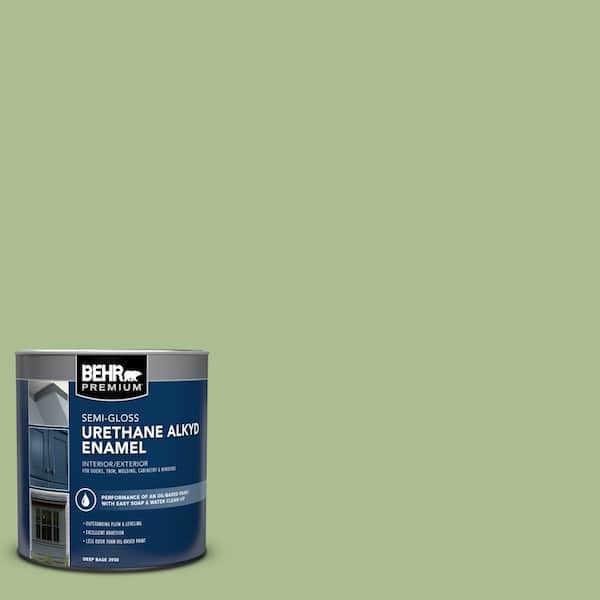 1 qt. #M370-4 Chervil Leaves Semi-Gloss Enamel Urethane Alkyd Interior/Exterior Paint