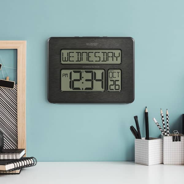 La Crosse Technology Atomic Full Calendar Digital Clock with Extra