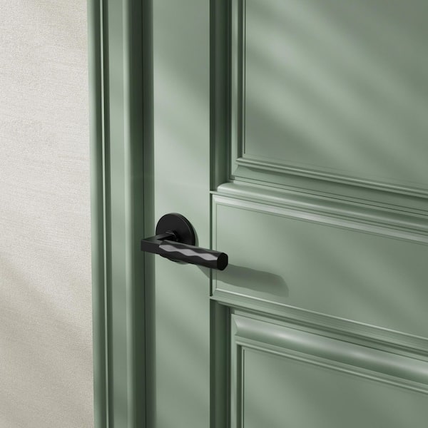 Hailey Matte Black L-Square Heavy Duty Modern Interior Dummy Door Handle with Concealed Screws (Double Dummy)