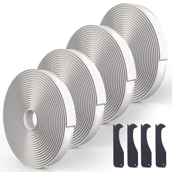 1 in. x 30 ft. EDPM Rubber Leak Proof Butal Tape for RV Repair, Window, Boat Sealing and Roof Patching, White (4-Pack)