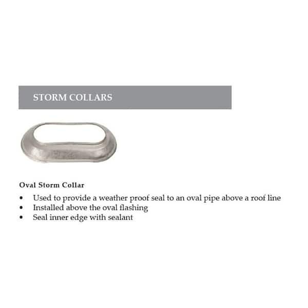 American Metal Products 4 in. Oval Storm Collar 40SCHD - The Home