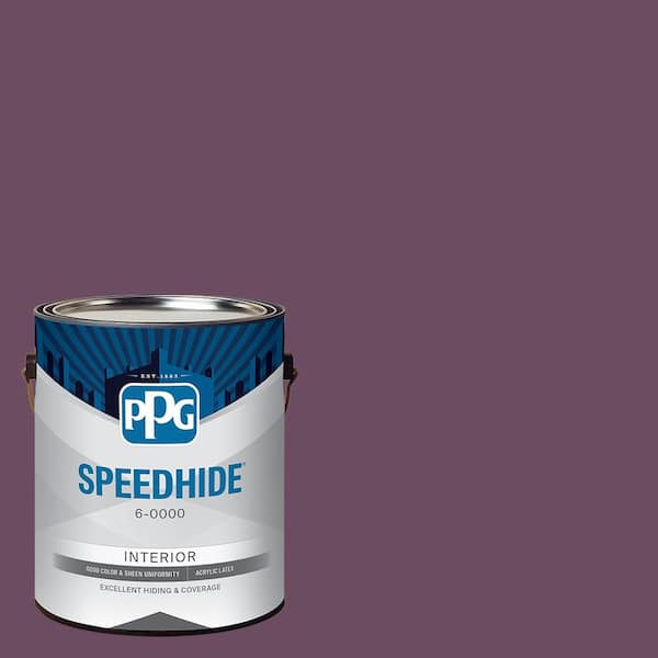 SPEEDHIDE 1 gal. PPG13-08 Positively Purple Eggshell Interior Paint