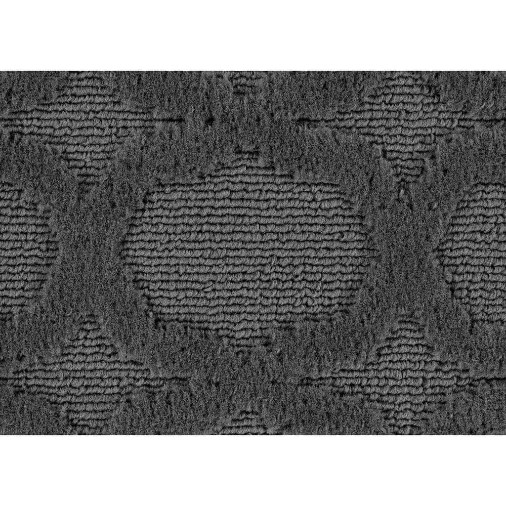 Cinder Gray Trellis 4' x 6' Tufted Synthetic Area Rug