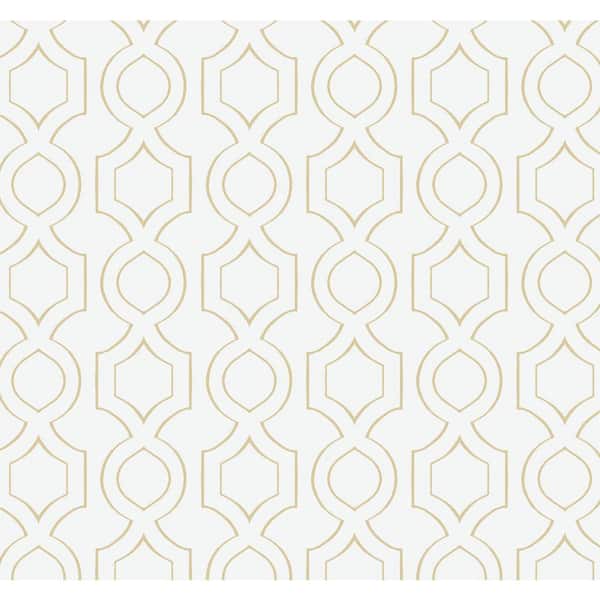 60.75 sq. ft. Sand Dunes Hand-Drawn Geometric Unpasted Paper Wallpaper Roll