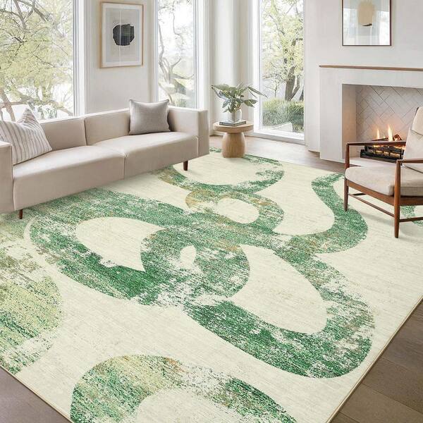 Green 10 ft. x 13 ft. Ultra Thin Low Pile Foldable Lightweight Rug Green 10 ft. x 13 ft. Ultra Thin Low Pile Foldable Lightweight Rug