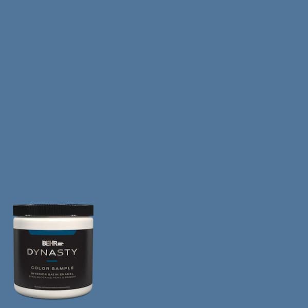BEHR DYNASTY 8 oz. #580D-6 Liberty Satin Enamel Stain-Blocking Interior/Exterior Paint and Primer Sample