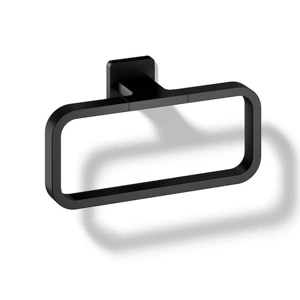 Mavera Wall Mounted Towel Ring in Matte Black