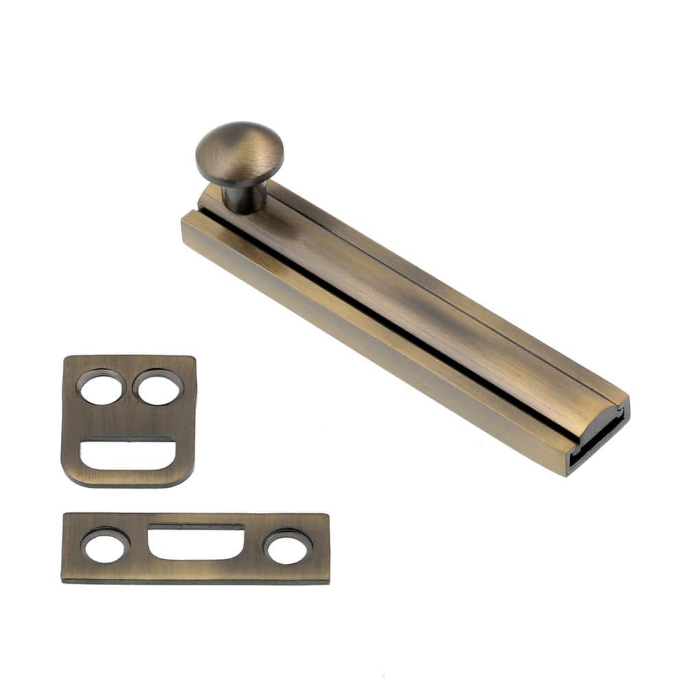 3 in. Solid Brass Antique Brass Surface Bolt price history on PriceWatchPro