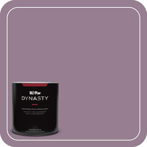 BEHR DYNASTY 1 qt. #680F-5 Plum Swirl Matte Interior Stain-Blocking Paint and Primer