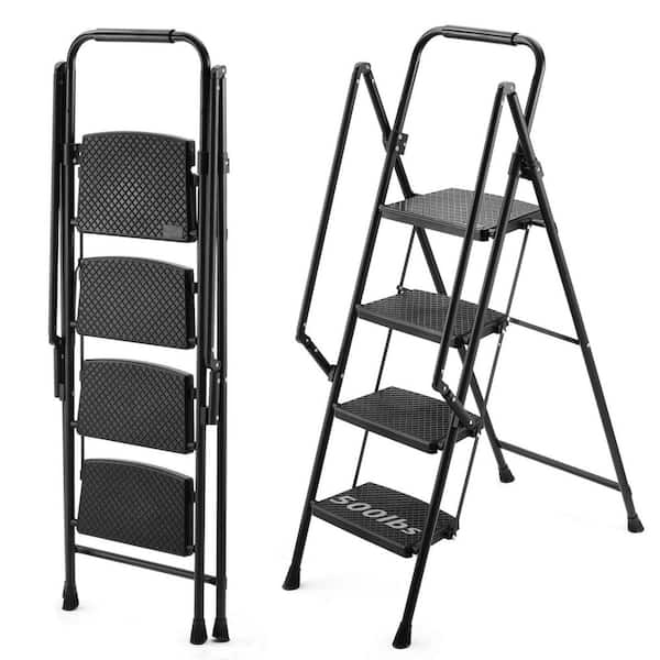 4.5 ft. Steel Folding Step Ladder (9 ft. Reach Height) with 500 lb. Load Capacity Type IAA Duty Rating