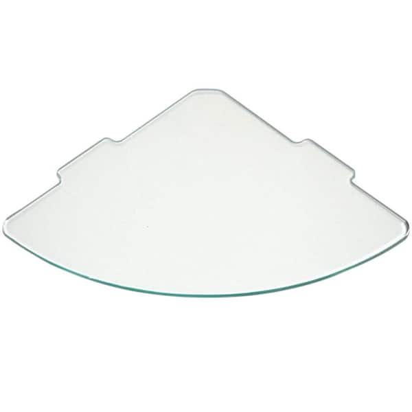 Floating Glass Shelves 1/4 in. Curve Glass Corner Shelf (Price Varies By Size)