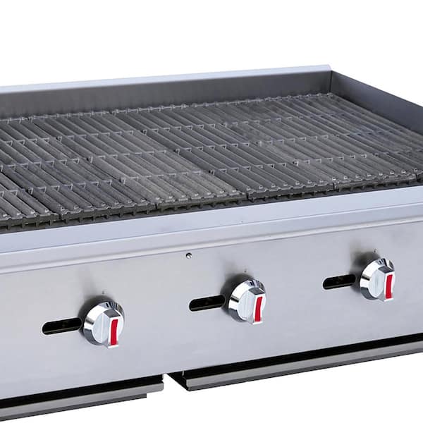 American Blaze 60 Counter-Top Charbroiler & Grill- Spinning Grillers