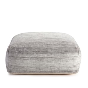 Rincon 34 in. x 34 in. x 16 in. Gray and Ivory Ottoman